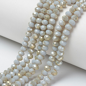 85874 ΓΥΑΛΙΝΕΣ ΧΑΝΤΡΕΣ ΡΟΔΕΛΑ ΜΕ ΕΔΡΕΣ ΓΙΑ ΚΟΣΜΗΜΑ 4X3mm/~115Τεμ. ΜΠΕΖ ΧΡΩΜΑ,ELECTROPLATED ΜΕ ΕΔΡΕΣ ,ΣΥΝΘΕΣΗ ΓΥΑΛΙ,ΧΑΝΤΡΑ (6 4) (0gr) ()