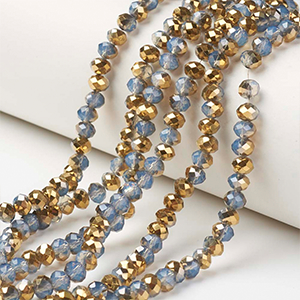 85883 ΓΥΑΛΙΝΕΣ ΧΑΝΤΡΕΣ ΡΟΔΕΛΑ ΜΕ ΕΔΡΕΣ ΓΙΑ ΚΟΣΜΗΜΑ 3X2mm/~165Τεμ. ΜΠΛΕ ΧΡΩΜΑ,ELECTROPLATED ΜΕ ΕΔΡΕΣ ,ΣΥΝΘΕΣΗ ΓΥΑΛΙ,ΧΑΝΤΡΑ (20 0) (0gr) ()