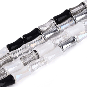 85901  ΓΥΑΛΙΝΕΣ ΧΑΝΤΡΕΣ ΡΟΔΕΛΑ ΜΕ ΕΔΡΕΣ  ΓΙΑ ΚΟΣΜΗΜΑ 8X4mm/~23Τεμ.   ΠΟΛΥΧΡΩΜΑ,ELECTROPLATED   ,ΣΥΝΘΕΣΗ ΓΥΑΛΙ,ΧΑΝΤΡΑ (28 18) (0gr) ()