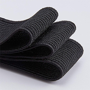 85927 ELASTIC BUCKLE BANDS  FOR SEWING 20mm//1Meters/   BLACK COLOR, FLAT  ,Material , (150 0) ()