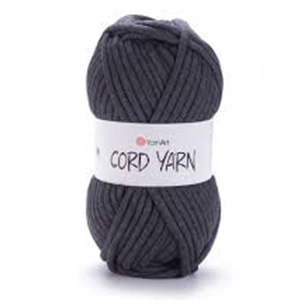 85930 YARNART CORD YARN 40% COTTON 60% POLYESTER NEEDLE NO. 15  FOR PILLOW,CARPET,BAGS 250gr/73Meters/758-  (Madame Tricote Paris) 758-GREY,   ,Material Polyester,, (8 0) ()