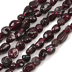 85941 NATURAL GARNET NUGGETS FOR JEWELLERY 8mm/38cm/ RED COLOR, ,Material ,,BEADS (6 4) ()