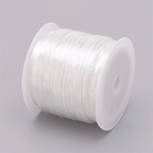 85943 RATTAIL  FOR JEWELLERY/DECORATION 1mm/30Meters/   WHITE COLOR, SATIN  ,Material ,, (0 0) ()