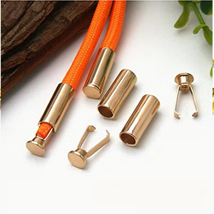 85948 SHOELACE ENDINGS FOR SHOES 18X7mm/2Pcs//Ø5.5mm GOLD PLATED, ,Material ,, (5 0) ()