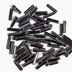 85955 SHOELACE ENDINGS FOR SHOES 20X4mm/10Pcs/ BLACK NICKEL COLOR, ,Material ,, (15 0) ()