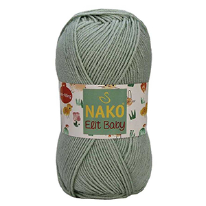 85957 NAKO ELIT BABY YARN  FOR Baby Clothes/Blankets 100gr/250Meters/  (Nako) 10331-PISTACHIO, Acrylic  ,Material ,ALL SEASONS, (15 0) ()