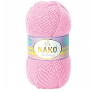 85958 NAKO ELIT BABY YARN  FOR Baby Clothes/Blankets 100gr/250Meters/  (Nako) 6936-PINK, Acrylic  ,Material ,ALL SEASONS, (15 10) ()