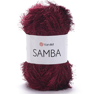 85966 YARNART SAMBA  FOR HANDBAGS 100gr/150Meters/   2028-DARK RED, Polyester  ,Material ,, (9 5) ()