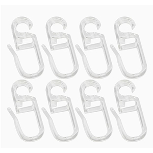 85968 CURTAIN HOOKS  FOR CURTAINS 31mm/50Pcs/   TRANSPARENT COLOR,   ,Material ,, (40 0) ()