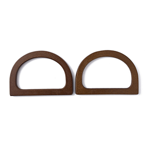86164 WOODEN HANDLES  FOR HANDBAGS 120X85mm/1Pair/   BROWN COLOR,   ,Material ,, (5 3) ()