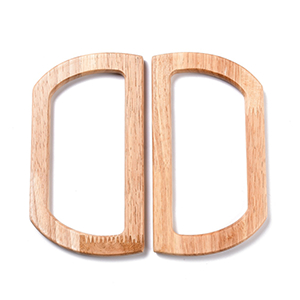 86166 WOODEN HANDLES  FOR HANDBAGS 165X90mm/1Pair/   Natural COLOR,   ,Material ,, (6 4) ()