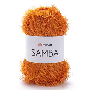 86196 YARNART SAMBA  FOR HANDBAGS 100gr/150Meters/   46-ORGANGE, Polyester  ,Material ,, (10 5) ()
