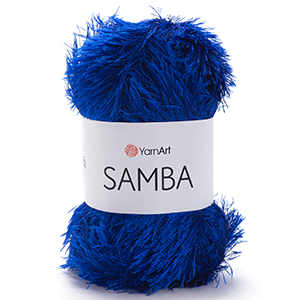 86197 YARNART SAMBA  FOR HANDBAGS 100gr/150Meters/   2032-BLUE SAX, Polyester  ,Material ,, (5 0) ()