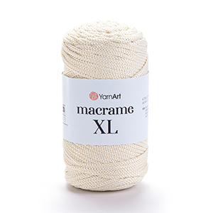 86202 YARNART MACRAME XL  FOR HANDBAGS 250gr/130gr/   137-BEIGE, Polyester  ,Material Polyester,, (8 4) ()