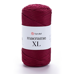 86205 YARNART MACRAME XL  FOR HANDBAGS 250gr/130gr/   145-DAR RED, Polyester  ,Material Polyester,, (8 4) ()