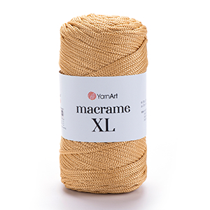 86206 YARNART MACRAME XL  FOR HANDBAGS 250gr/130gr/   155-MUSTARD, Polyester  ,Material Polyester,, (8 4) ()