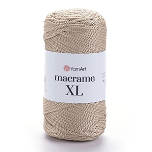 86207 YARNART MACRAME XL  FOR HANDBAGS 250gr/130gr/   166-BEIGE, Polyester  ,Material Polyester,, (4 0) ()