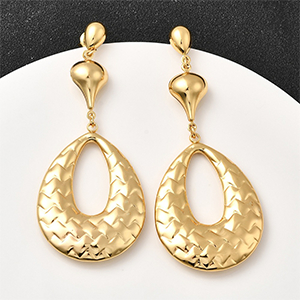 86210 STAINLESS STEEL EARRING STUDS  FOR JEWELLERY 80mm//1Pair/  (18K) GOLD PLATED,   ,Material Ανοξείδωτο Ατσάλι 304,, (12 0) ()