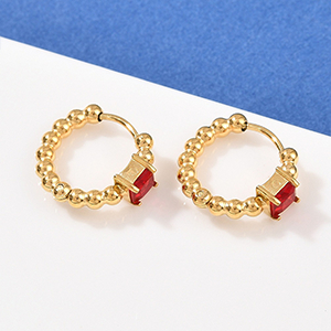 86234 STAINLESS STEEL EARRING HOOKS  FOR JEWELLERY 14mm//1Pair/  (IP) GOLD PLATED,   ,Material Ανοξείδωτο Ατσάλι 304,, (9 0) ()