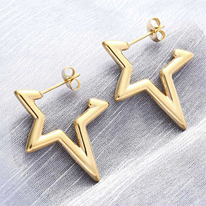 86327 ΑΤΣΑΛΙΝΑ ΣΚΟΥΛΑΡΙΚΙΑ ΒΙΔΑ ΜΕ ΖΙΡΓΚΟΝ ΓΙΑ ΚΟΣΜΗΜΑ 29X24mm/1Ζευγ. (VP) ΕΠΙΧΡΥΣΟ ΧΡΩΜΑ, ,ΣΥΝΘΕΣΗ Ανοξείδωτο Ατσάλι 304, (4 2) (0gr) ()