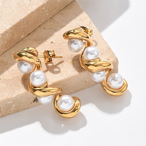 86337 ΑΤΣΑΛΙΝΑ ΣΚΟΥΛΑΡΙΚΙΑ ΒΙΔΑ ΓΙΑ ΚΟΣΜΗΜΑ 32X10mm/1Ζευγ. (IP) ΕΠΙΧΡΥΣΟ ΧΡΩΜΑ, ΜΕ ΠΕΡΛΕΣ ,ΣΥΝΘΕΣΗ Ανοξείδωτο Ατσάλι 304, (4 0) (0gr) ()