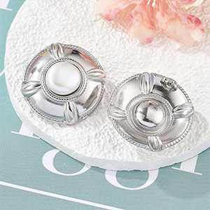 86344 ΑΤΣΑΛΙΝΑ ΣΚΟΥΛΑΡΙΚΙΑ ΒΙΔΑ ΓΙΑ ΚΟΣΜΗΜΑ 32mm//1Ζευγ. ΑΤΣΑΛΙΝΟ ΧΡΩΜΑ, ΜΕ ΠΕΡΛΕΣ ,ΣΥΝΘΕΣΗ Ανοξείδωτο Ατσάλι 304, (4 0) (0gr) ()