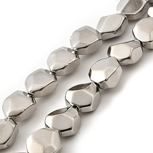 86377 ΓΥΑΛΙΝΕΣ ΧΑΝΤΡΕΣ  ΓΙΑ ΚΟΣΜΗΜΑ 12X10mm/Ø1mm/~37Τεμ.   ΜΕΤΑΛΛΙΚΟ ΧΡΩΜΑ,ELECTROPLATED   ,ΣΥΝΘΕΣΗ ΓΥΑΛΙ,ΧΑΝΤΡΑ (6 4) (0gr) ()