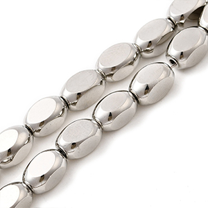 86383 ΓΥΑΛΙΝΕΣ ΧΑΝΤΡΕΣ  ΓΙΑ ΚΟΣΜΗΜΑ 8X5mm/Ø1mm/~49Τεμ.   ΜΕΤΑΛΛΙΚΟ ΧΡΩΜΑ,ELECTROPLATED   ,ΣΥΝΘΕΣΗ ΓΥΑΛΙ,ΧΑΝΤΡΑ (6 4) (0gr) ()