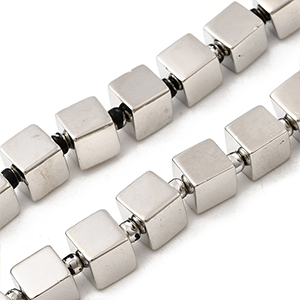 86385 ΓΥΑΛΙΝΑ ΚΥΒΑΚΙΑ  ΓΙΑ ΚΟΣΜΗΜΑ 8X8mm/Ø1mm/~47Τεμ.   ΜΕΤΑΛΛΙΚΟ ΧΡΩΜΑ,ELECTROPLATED   ,ΣΥΝΘΕΣΗ ΓΥΑΛΙ,ΧΑΝΤΡΑ (6 4) (0gr) ()