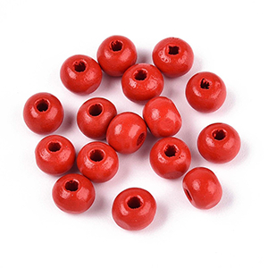 86471 ΞΥΛΙΝΕΣ ΧΑΝΤΡΕΣ ΣΤΡΟΓΓΥΛΕΣ ΓΙΑ ΚΟΣΜΗΜΑ 6mm/Ø1.6mm/~200Τεμ. ΚΟΚΚΙΝΟ ΧΡΩΜΑ, ,ΣΥΝΘΕΣΗ Ξύλο,ΧΑΝΤΡΑ (15 0) (0gr) ()