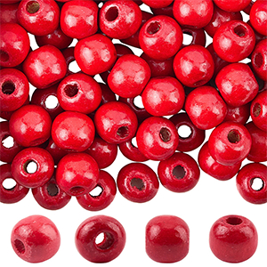 86475 ΞΥΛΙΝΕΣ ΧΑΝΤΡΕΣ ΣΤΡΟΓΓΥΛΕΣ ΓΙΑ ΚΟΣΜΗΜΑ 12X6mm/Ø3mm/~100Τεμ. ΚΟΚΚΙΝΟ ΧΡΩΜΑ, ,ΣΥΝΘΕΣΗ Ξύλο,ΧΑΝΤΡΑ (48 0) (0gr) ()