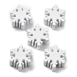 86478 WOODEN STAR BEADS  FOR JEWELLERY 20X10mm/10Pcs//Ø2mm   WHITE COLOR,   ,Material ,CHRISTMAS,BEADS (50 0) ()