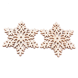 86485 WOODEN SNOWFLAKES  FOR JEWELLERY 70mm//5Pcs/   Natural COLOR,   ,Material ,, (40 0) ()