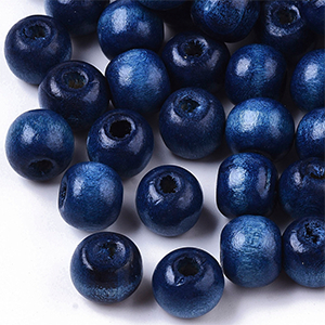 86495 WOODEN ROUND BEADS  FOR JEWELLERY 10MM/50PCS//Ø4MM   NAVY BLUE COLOR,   ,MATERIAL ,,BEADS (10 2) ()