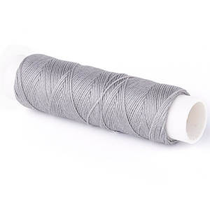 86502 WAXED CORD  FOR JEWELLERY 0,35mm/40Meters/   GREY COLOR, Polyester  ,Material Polyester,, (10 0) ()