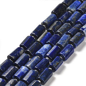 86519 NATURAL LAPIS LAULI COLUMN BEADS FOR JEWELLERY 9X6mm/14Pcs/ BLUE COLOR, ,Material ,,BEADS (3 0) ()