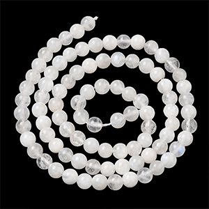 86540  SYNTHETIC MOONSTONE ROUND BEADS  FOR JEWELLERY 4mm/115Pcs/   WHITE COLOR,   ,Material ,,BEADS (2 0) ()