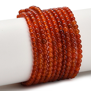 86543 NATURAL CARNELIA ROUND BEADS  FOR JEWELLERY 3mm/135Pcs/   RED COLOR,   ,Material SEMI PRECIOUS STONES,, (5 0) ()