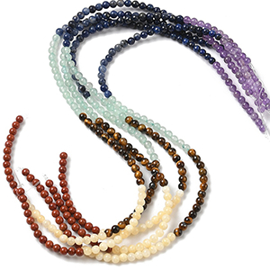 86571 NATURAL AGATE ROUND BEADS  FOR JEWELLERY 4mm/88Pcs//Ø1.2mm   MULTICOLOR,   ,Material SEMI PRECIOUS STONES,, (5 0) ()