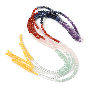 86574 NATURAL AGATE ROUND BEADS  FOR JEWELLERY 4mm/91Pcs//Ø1.2mm   MULTICOLOR,   ,Material SEMI PRECIOUS STONES,, (5 0) ()