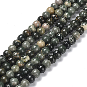 86599 NATURAL JASPER ROUND BEADS  FOR JEWELLERY 8mm/45Pcs/   MULTICOLOR,   ,Material SEMI PRECIOUS STONES,, (5 0) ()