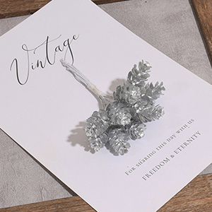 86663 SYNTHETIC DECORATION FLOWERS  FOR DECORATION 11cm//1Pcs/   PLATINUM COLOR,   ,Material ACRYLIC,CHRISTMAS, (15 0) ()