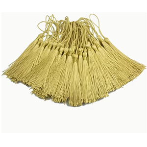 86695 Textile Tassels  FOR JEWELLERY/DECORATION 80mm//5Pcs/   BEIGE COLOR, WITH HANDLE  ,Material ,, (30 0) ()