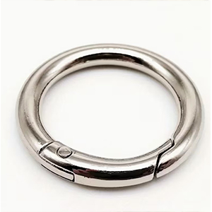 86697 ALLOY SPRING GATE GATE RINGS  FOR HANDBAGS 38X3mm/1Pcs/   PLATINUM COLOR,   ,Material IRON, (15 0) ()