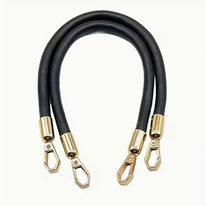 86698 PU LEATHER HANDLES  FOR HANDBAGS 30cm//1Pair/   BLACK COLOR,   ,Material PU Leather,, (5 0) ()