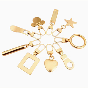 86703 ZIPPER SLIDER EXTENSION FOR ZIPPER 35mm//1Pcs/ GOLDEN COLOR, ,Material ,, (9 0) ()