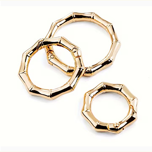 86704 ALLOY SPRING GATE GATE RINGS FOR HANDBAGS 35X4mm/1Pcs/ GOLD PLATED, ,Material IRON, (4 0) ()