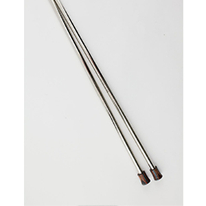 86730 Knitting needles FOR KNITTING 40X5mm/1Pair/ PLATINUM COLOR, Tunisian Crochet Hook ,Material , (5 0) ()