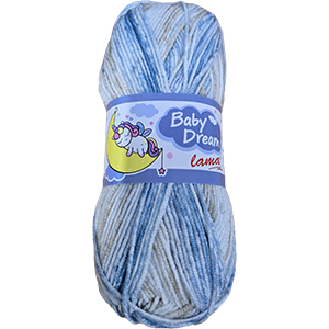 86741 LAMA BABY DREAM 100% PREIUM ANTI-PILLING ACRYLIC  FOR Baby Clothes/Blankets 100gr/250Meters/   14-MULTICOLOR,   ,Material ,,CROCHET NEEDLES No 3-5 TUNISIAN CROCHET HOOK no 5-6 (20 0) ()