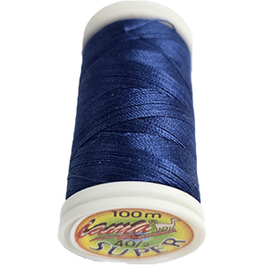 86752 Cotton Sewing Thread Polyester FOR SEWING 100μέτρα//1Spool/ (LAMA) NAVY BLUE COLOR, ,Material Polyester, (8 0) ()